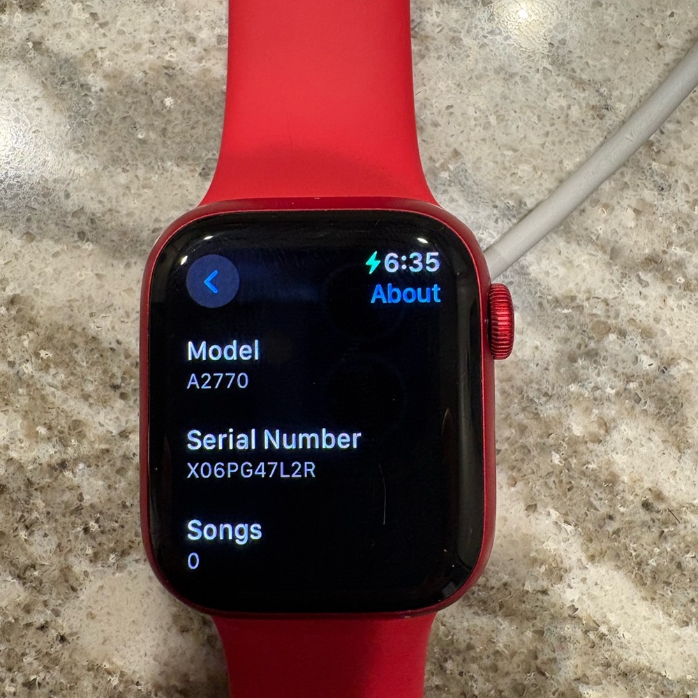 Apple Watch Product Red Series 8 41 mm, reset